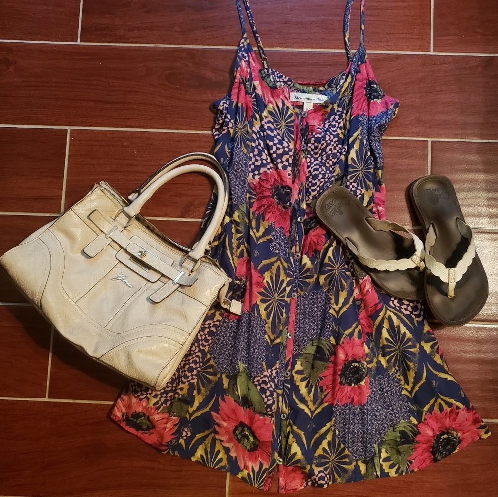 A&F Strappy Patchwork Sundress